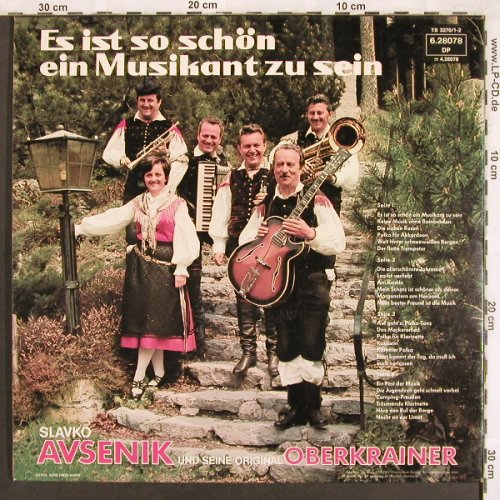 Avsenik,Slavko & Orig.Oberkrainer: Es ist so schön ein Musikant z.sein, Telefunken, Foc (6.28078 DP), D, 1974 Typ: 2LP Best.-Nr.: V1558 Preis: 6,00 Euro