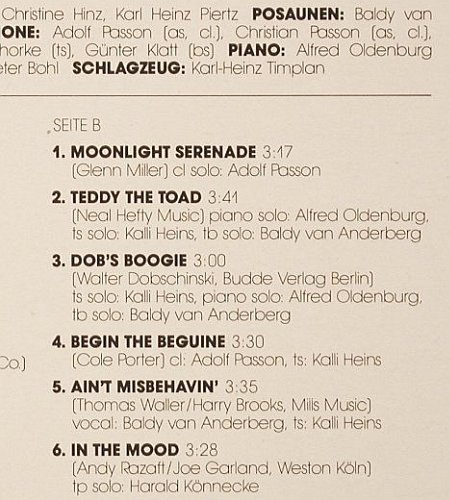 TransAtlantic Big Band: Swing Swing Swing, Teldec(66.24191-01), D, 1986 - LP - V1586 - 7,50 Euro