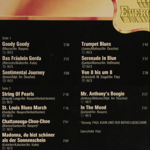 Kuhn,Paul & SFB Big Band: Stars Hits Evergreens, m /vg+, Emidisc (048 EMD 31 541), D Typ: LP Best.-Nr.: V1596 Preis: 6,00 Euro