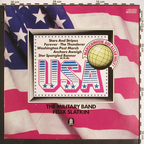 Slatkin,Felix - Military Band: USA,(1958)  m /vg+, woc, Odeon(038-85 671), D,  - LP - V1598 - 4,00 Euro