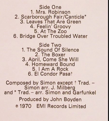 Strings for Pleasure: Play Music made.. Simon & Garfunkel, Fanfare(SIT 60017), UK, 1970 - LP - V1629 - 9,00 Euro
