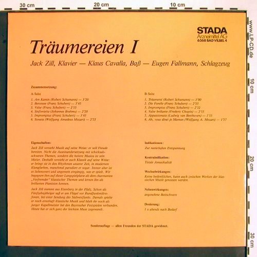 Zill,Jack/Klaus Cavalla/Eu.Fallmann: Träumereien 1, Stada Arzneimittel AG (RBM 9026/STA 01), D Typ: LP Best.-Nr.: V1680 Preis: 6,00 Euro