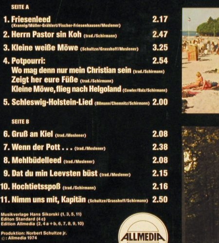 V.A.Schleswig-Holstein im: Party-Sound'75, Allmedia (ST-ALM 1011), D, 1974 Typ: LP Best.-Nr.: V1686 Preis: 4,00 Euro