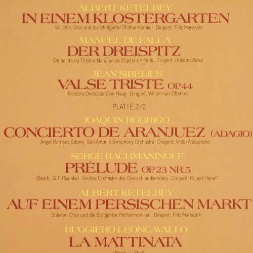 V.A.Souvenirs - Unsterbliche: Melodien a.d.guten alten Zeit, Foc, Fontana (6747 141), D(1960-73) Typ: 2LP Best.-Nr.: V1732 Preis: 6,00 Euro