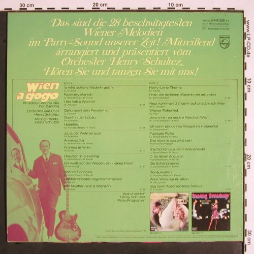 Schultez Orcherster,Henry: Wien a' gogo,28 Golden Vienna Hits, Philips(844 366 PY), D,  - LP - V1740 - 6,00 Euro