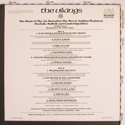 Vikings - Mr.S.P.W.Lines: The Band o.t.1st Batt.Royal Anglian, Music Masters (0565), UK, 1980 Typ: LP Best.-Nr.: V1770 Preis: 7,50 Euro