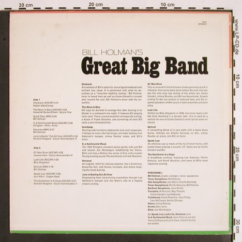 Holman,Bill: Great Big Band, Creative World Inc (1053), US Typ: LP Best.-Nr.: V1799 Preis: 7,50 Euro