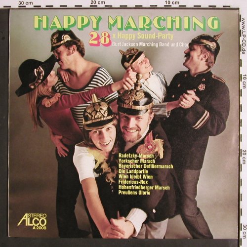 Jackson,Burt - Marching Band & Chor: Happy Marching 28xHappyPartySound, Alco (A 2008), D Typ: LP Best.-Nr.: V1846 Preis: 5,00 Euro