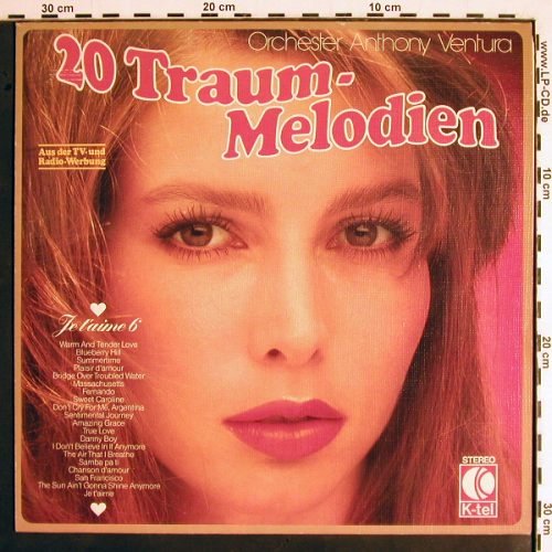 Ventura,Anthony & Orchester: Je t'aime 6 - 20 Traum-Melodien, K-tel (TG 1163), D Typ: LP Best.-Nr.: V1865 Preis: 6,00 Euro