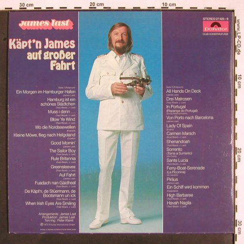 Last,James: Käpt'n James auf großer Fahrt, Polydor,Club Aufl.(27 420-9), D, +Poster, 1973 - LP - V2036 - 9,00 Euro