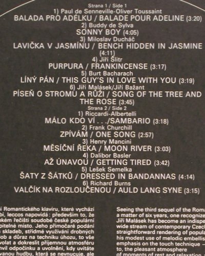 Malaska,Jiriho: Romaticky Klavir(3),Foc, Panton(8113 0134), CZ, 1980 - LP - V229 - 6,00 Euro