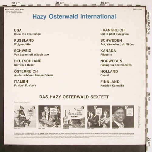 Osterwald,Hazy: International, Volksplatte (SMVP 6092), D Typ: LP Best.-Nr.: V2358 Preis: 5,00 Euro