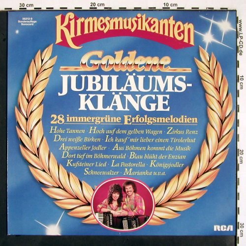 Kirmesmusikanten: Goldene Jubiläumsklänge, RCA/Sonocord(36212-9), D, 1987 - LP - V2369 - 6,00 Euro