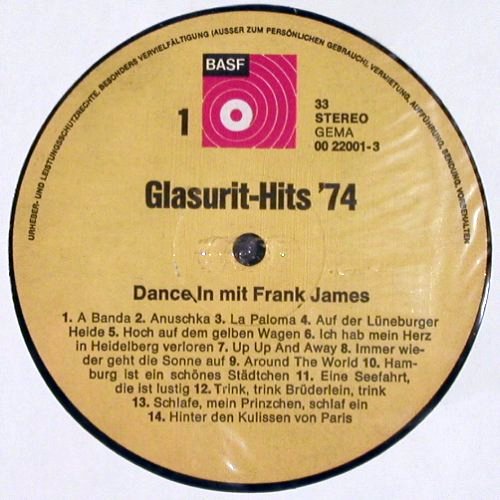 V.A.Glasurit  Hits'74: Hits von Frank James/AmbrosSeelos, BASF(00 22001-3), D, 1974 - LP - V2398 - 7,50 Euro