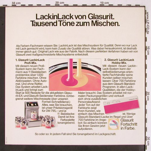 V.A.Glasurit  Ton in Ton von: Tausend Töne... Hugo Strasser, Electrola(F 666 610), D,  - LP - V2399 - 7,50 Euro