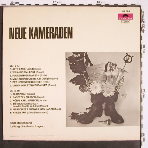 NDR-Marschband: Neue Kameraden,Ltg.Karl-Heinz Loges, Polydor (184 065), D, 1966 Typ: LP Best.-Nr.: V2482 Preis: 7,50 Euro