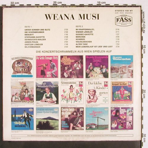 Konzertschrammeln aus Wien: Weana Musi, FASS(1481 WY), D,  - LP - V2503 - 5,00 Euro