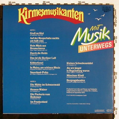 Kirmesmusikanten: Mit Musik unterwegs, Club Edition, RCA(36 091-7), D, 1985 - LP - V2515 - 5,00 Euro
