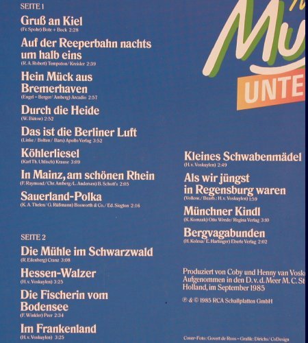 Kirmesmusikanten: Mit Musik unterwegs, Club Edition, RCA(36 091-7), D, 1985 - LP - V2515 - 5,00 Euro