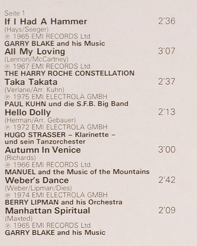 V.A.Tanzmusik in Super Stereo: Garry Blake...Paul Kuhn,Foc, m /vg+, EMI Electrola(178-31 757/58), D, co,  - 2LP - V2589 - 6,00 Euro