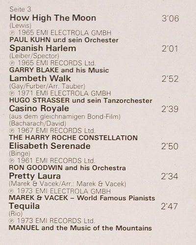 V.A.Tanzmusik in Super Stereo: Garry Blake...Paul Kuhn,Foc, m /vg+, EMI Electrola(178-31 757/58), D, co,  - 2LP - V2589 - 6,00 Euro