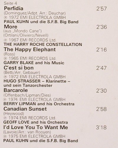 V.A.Tanzmusik in Super Stereo: Garry Blake...Paul Kuhn,Foc, m /vg+, EMI Electrola(178-31 757/58), D, co,  - 2LP - V2589 - 6,00 Euro