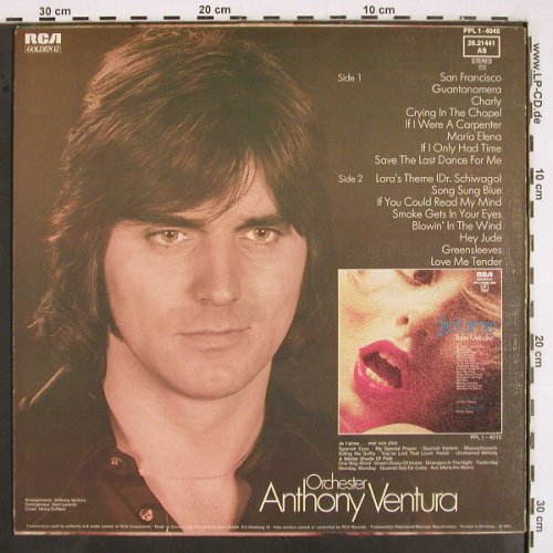 Ventura,Anthony & Orchester: Je t'aime 2, RCA(26.21441 AS), D, 1975 - LP - V2620 - 5,00 Euro