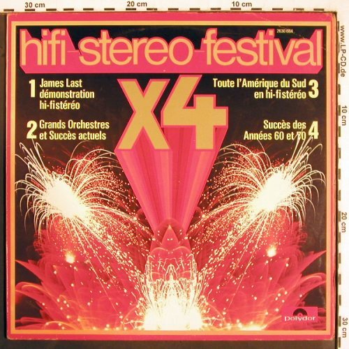 V.A.hifi-stereo-Festival: X4, James Last,Greger, V.A., Foc, Polydor(2437 359), F, vg+/vg+,  - 2LP - V2647 - 5,00 Euro