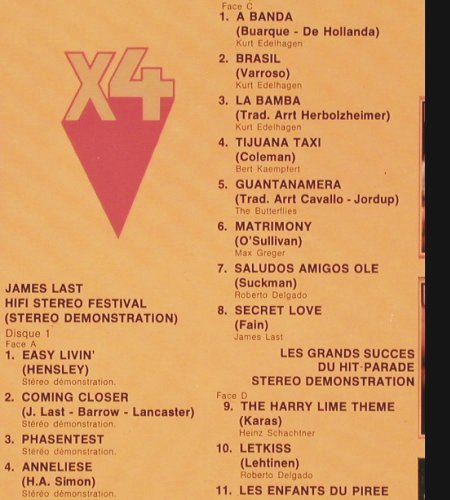 V.A.hifi-stereo-Festival: X4, James Last,Greger, V.A., Foc, Polydor(2437 359), F, vg+/vg+,  - 2LP - V2647 - 5,00 Euro