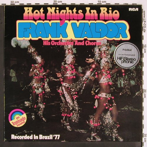 Valdor,Frank: Hot Nights in Rio, Rec.in Brasil'77, RCA(PL 28305 AO), D, 1977 - LP - V2663 - 7,50 Euro