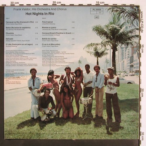 Valdor,Frank: Hot Nights in Rio, Rec.in Brasil'77, RCA(PL 28305 AO), D, 1977 - LP - V2663 - 7,50 Euro