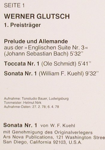 V.A.Hugo Herrmann Wettbewerb 1977: für Akkordeon Solisten, m /vg+, Hohner(HS 8-099-065), D, 1977 - LP - V2676 - 7,50 Euro
