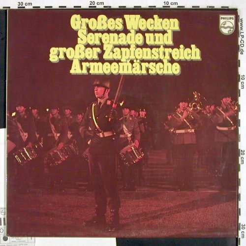 V.A.Großes Wecken Serenade u.: großer Zapfenstreich, Armeemärsche, Philips,Musterplatten (6623 042), D Typ: 2LP Best.-Nr.: V2731 Preis: 6,00 Euro
