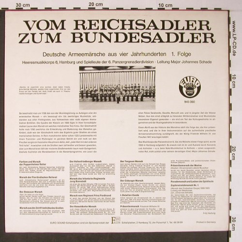 Heeresmusikkorps 6, Hamburg: v.Reichsadler zum Bundesadler, Eurosound (945 080), D, 1.Folge Typ: LP Best.-Nr.: V2958 Preis: 6,00 Euro