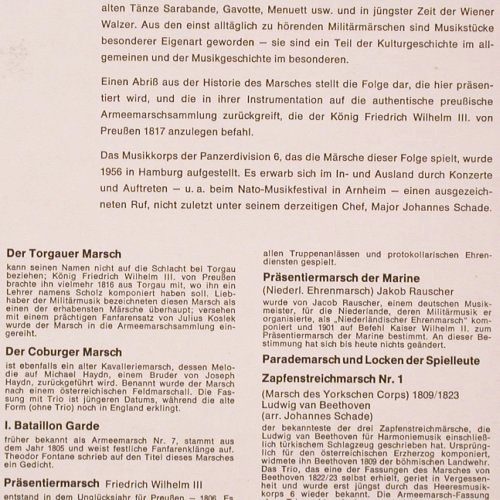 Heeresmusikkorps 6, Hamburg: v.Reichsadler zum Bundesadler, Eurosound (945 080), D, 1.Folge Typ: LP Best.-Nr.: V2958 Preis: 6,00 Euro