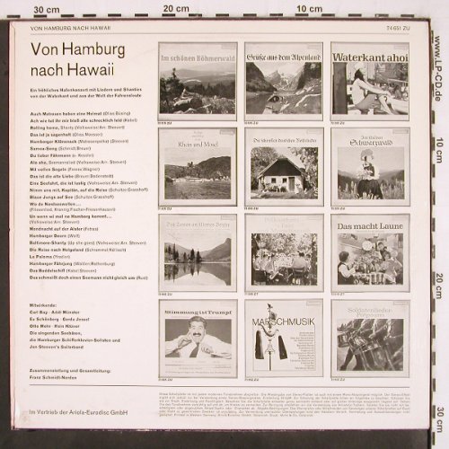 V.A.Von Hamburg nach Hawaii: Ein fröhliches Hafenkonzert..., Baccarola (74 651 ZU), D Typ: LP Best.-Nr.: V3113 Preis: 12,50 Euro