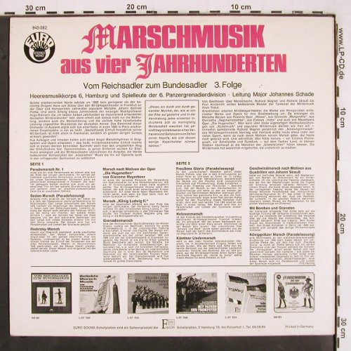 Heeresmusikkorps 6, Hamburg: v.Reichsadler zum Bundesadler, Eurosound, vg+/m- (945 082), D, Folge3 Typ: LP Best.-Nr.: V3127 Preis: 4,00 Euro