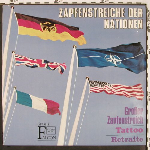 Heeresmusikkorps 6 Hmb: Zapfenstreiche der Nationen, Falcon (L-ST 7019), D Typ: LP Best.-Nr.: V3164 Preis: 5,00 Euro
