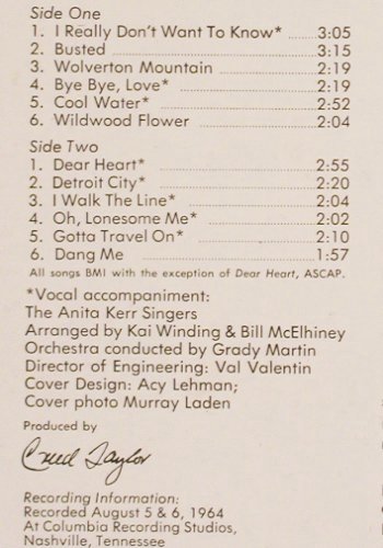 Winding,Kai: Modern Country (1964), Verve Musterplatte (V6-8602), D, 1968 Typ: LP Best.-Nr.: V3690 Preis: 12,50 Euro