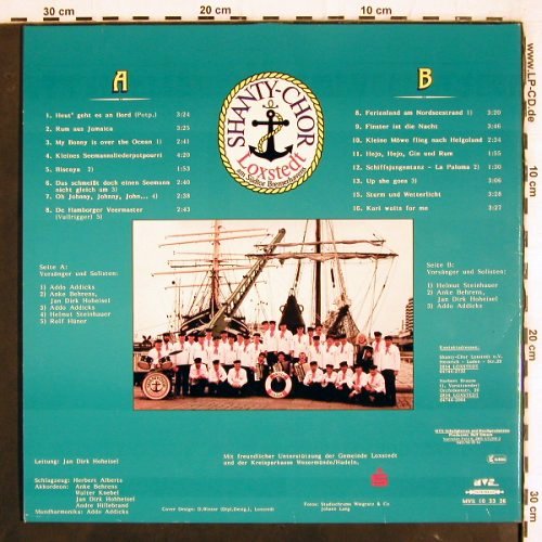 Shanty-Chor Loxstedt E.V.: Unter vollen Segeln, Anke Behrend, MVS (MVS 10 38 36), D, Foc, 1989 Typ: LP Best.-Nr.: V3749 Preis: 9,00 Euro