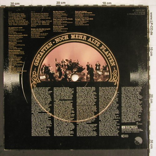 Kuhn,Paul & SFB Big Band: Gestatten alte Platten, m-/vg+, EMI (062-31 739), D, 1975 Typ: LP Best.-Nr.: V389 Preis: 7,50 Euro