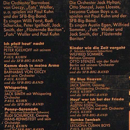 Kuhn,Paul & SFB Big Band: Gestatten alte Platten, m-/vg+, EMI (062-31 739), D, 1975 Typ: LP Best.-Nr.: V389 Preis: 7,50 Euro