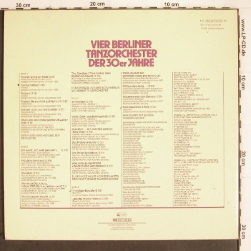 V.A.Vier Berliner Tanzorchester: der 30er Jahre, Foc, Odeon (134-32 752/53 M), D Typ: 2LP Best.-Nr.: V440 Preis: 9,00 Euro