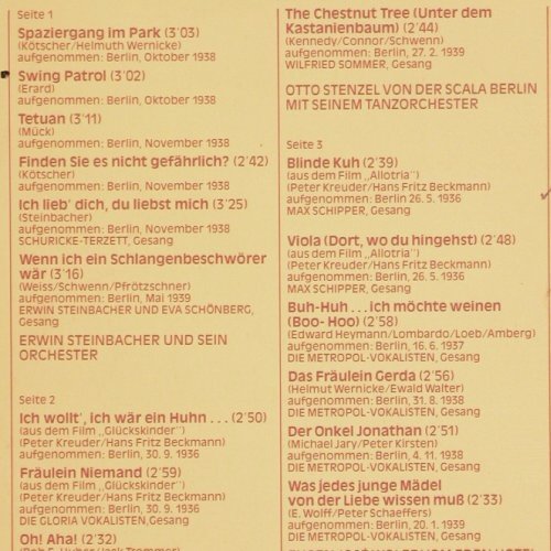 V.A.Vier Berliner Tanzorchester: der 30er Jahre, Foc, Odeon (134-32 752/53 M), D Typ: 2LP Best.-Nr.: V440 Preis: 9,00 Euro