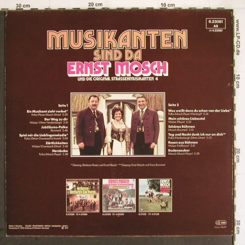 Mosch,Ernst & Orig.Strassenmusikant: Musikanten sind da (4), Telefunken(6.23061 AS), D, 1977 - LP - V455 - 5,00 Euro