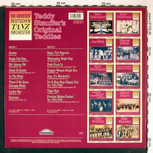 Stauffer,Teddy & Original Teddies: Die großen Deutschen Tanzorchester, Polyphon(833 414-1), D,  - LP - V608 - 6,00 Euro