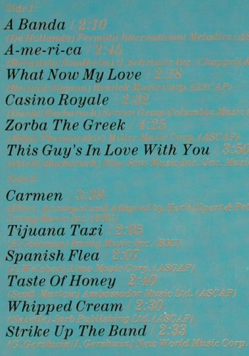 Alpert,Herb & Tijuana Brass: In Europe, AM (88 315 IT), NL, 1974 Typ: LP Best.-Nr.: V791 Preis: 7,50 Euro