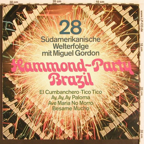 Gordon,Miguel: Hammond-Party Brazil, EBG (63 181), D, 1975 Typ: LP Best.-Nr.: V792 Preis: 6,00 Euro