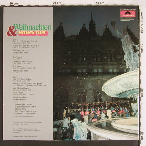 Last,James: Weihnachten & James Last, Polydor(2371 405), D, 1973 - LP - V900 - 6,00 Euro