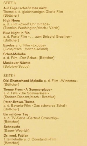 Böttcher,Martin: Portrait In Musik, Foc,Musterplatte, Telefunken (TS 3109/1-2), D, 1974 Typ: 2LP Best.-Nr.: V937 Preis: 7,50 Euro